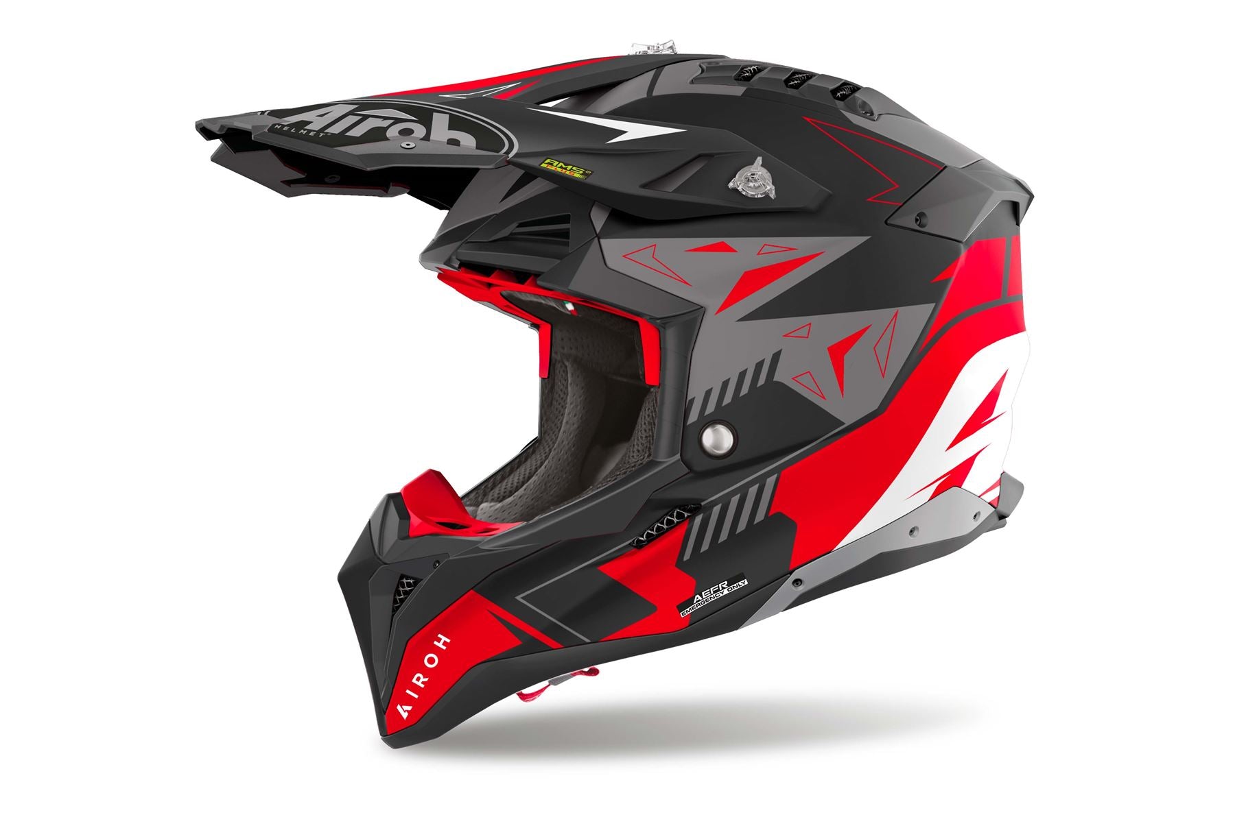 Airoh Helmet 2024 Aviator 3 Spin Red Matt HPC Carbon